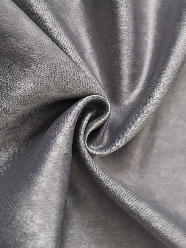 What is the role of the structured drape of Modern simplicity curtain fabric?